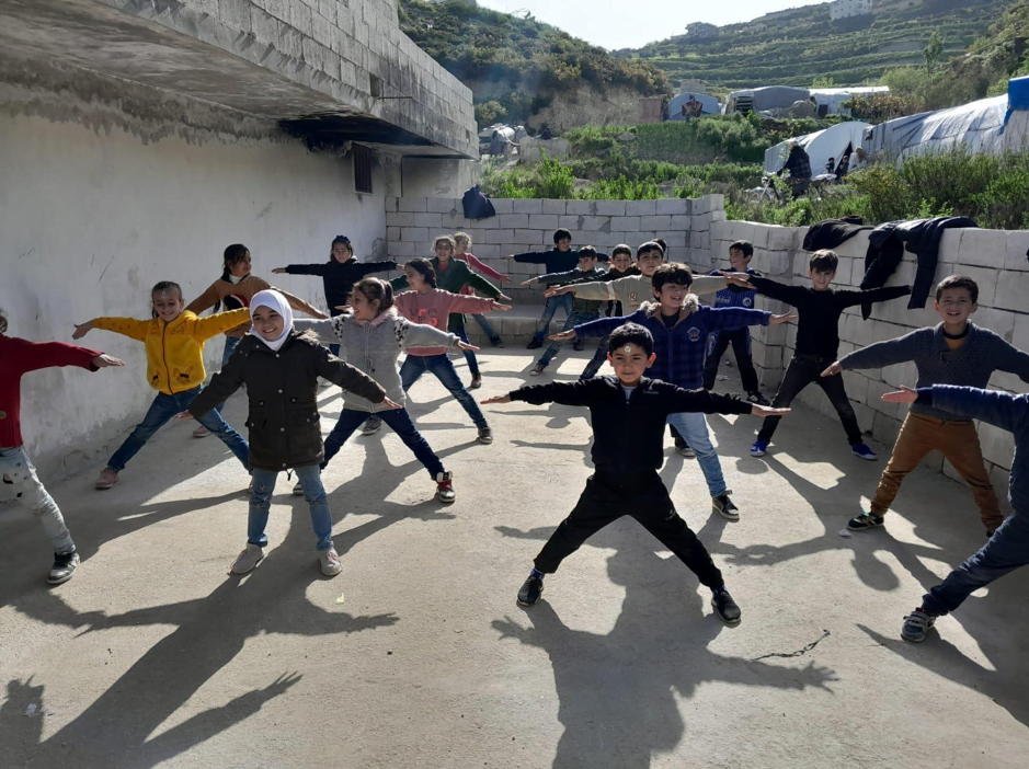 Picture of children outside